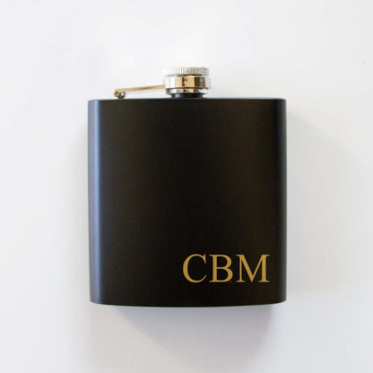 Personalized Monogram Hip Flask - Flask Wedding Gift - Groom Flask - Groomsmen Flask - Stainless Steel Flask - Monogrammed Flask - Hip Flask - Flask For Groomsmen - Wedding Gift - Dad Gift - Husband Gift - Groomsmen Gift - PrettyRobes