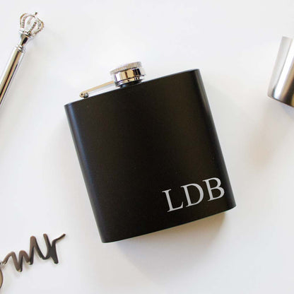 Personalized Monogram Hip Flask - Flask Wedding Gift - Groom Flask - Groomsmen Flask - Stainless Steel Flask - Monogrammed Flask - Hip Flask - Flask For Groomsmen - Wedding Gift - Dad Gift - Husband Gift - Groomsmen Gift - PrettyRobes