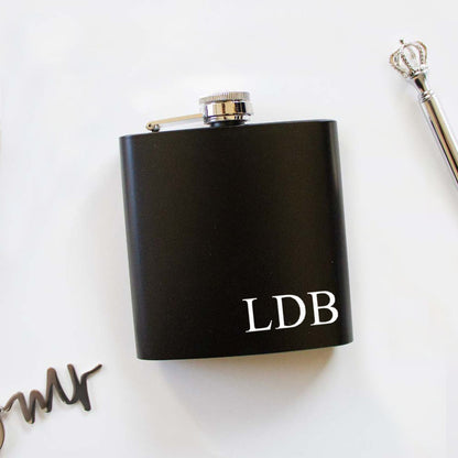 Personalized Monogram Hip Flask - Flask Wedding Gift - Groom Flask - Groomsmen Flask - Stainless Steel Flask - Monogrammed Flask - Hip Flask - Flask For Groomsmen - Wedding Gift - Dad Gift - Husband Gift - Groomsmen Gift - PrettyRobes