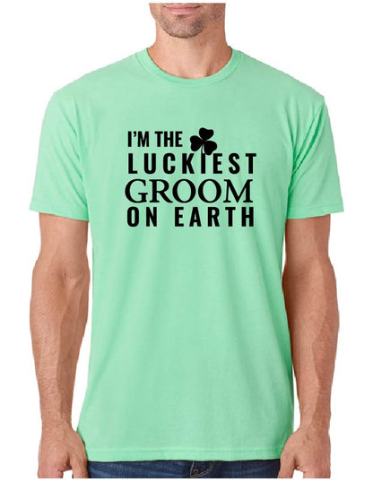 I'm The Luckiest Groom On Earth Men's Tee (345)