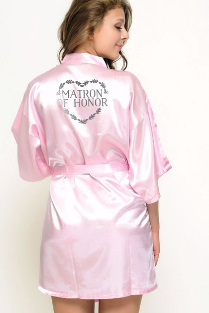 Heart Wreath Style - Matron of Honor Robe