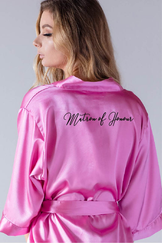 Handwritten Style - Matron of Honor Robe