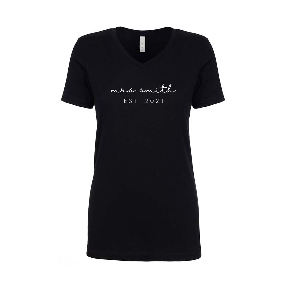 Personalized Mrs., Est. Year Sweatshirt