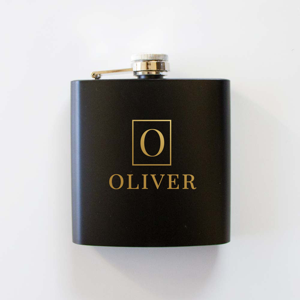 Personalized Initial Flask 